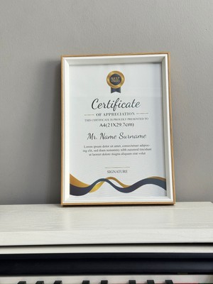 Janset Ahşap Çerçeve, Ahşap Fotoğraf Çerçevesi Cam 21-30 A4BOY