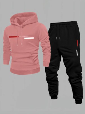 Bellanova Erkek Parıs Baskılı Kapüşonlu ve Eşofman Altı Takımı