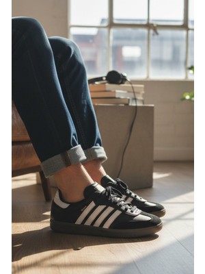 Enoch Erkek Günlük Spor Ayakkabı Retro Sneaker Süet Burunlu ve Şeritli Klasik T-Model