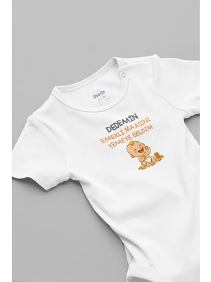 Overoz Dedemin Emekli Maaşını Yemeye Geldim Yazılı Bebek Zıbın 5915