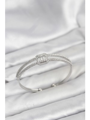 Freedom Store Pirinç Gümüş Renk Baget Model Kadın Bileklik