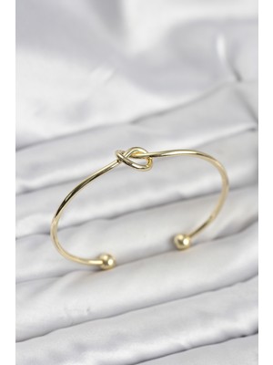 Freedom Store Düğüm Model Pirinç Gold Renk Kadın Bileklik