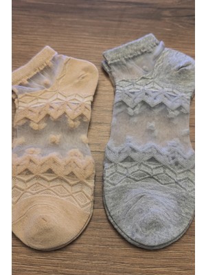 TrendyChic Tül Detaylı Ikili Kadın Çorap