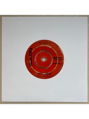 Sayan Plak Mavi Işıklar Iyi Düşün Taşın - Ain’t That So? 45 Lik Plak (Orijinal Dönem Baskı)