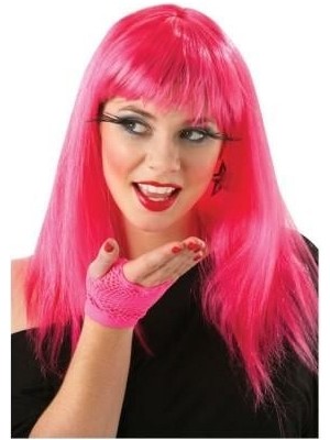 Pazarita Uzun Pembe Renk Parti Peruğu