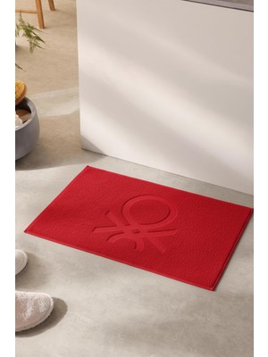 United Colors Of Benetton Benetton %100 Pamuk Kırmızı 50X80 cm Banyo Paspas Havlu