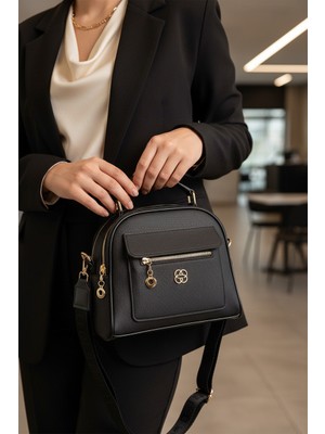 Sun Empire Stg Kadın Kumaş Uzun Askılı Omuz ve El Çantası Siyah