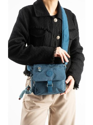 Baginn Mini Boy Kadın Postacı Omuz Çantası Çapraz Askılı Hafif Su Itici Kumaş 20*20 cm Çok Cepli