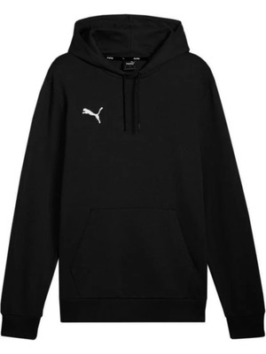 Puma Teamgoal Casual 65861803 Erkek Hoodie Siyah Düz Desenli Rahat Kesim Sezonluk