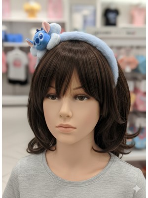 Gülümse Gel 1 Adet Kız Çocuk Stich Peluş Taç Stiç Taç Stik