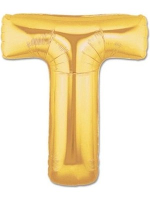 Nevamel Altın Sarısı Folyo Harf Balon