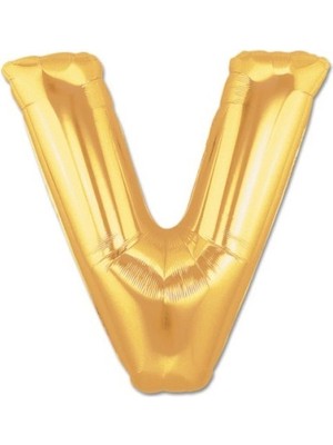 Nevamel Altın Sarısı Folyo Harf Balon 1 Metre