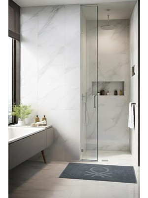 United Colors Of Benetton Benetton %100 Pamuk Koyu Gri 50X80 cm Banyo Paspas Havlu