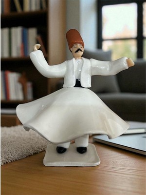 Figürart El Yapımı Semazen Biblo – Tasavvufi Dans Figürü – Koleksiyonluk Dekor