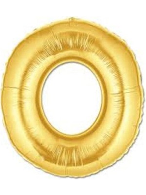 Nevamel Altın Sarısı Folyo Harf Balon 1 Metre