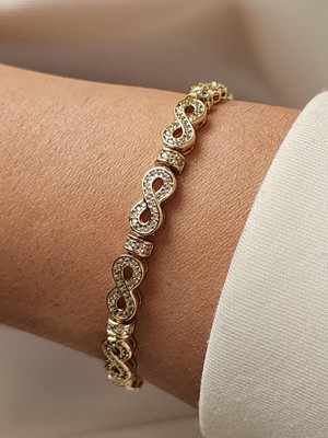 Zülisch Orjinal Xupıng Bileklik 14K Gold Sonsuzluk Model