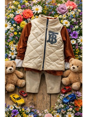 Donino Dörtlü Yelekli Takım