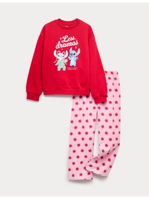 Marks & Spencer Lilo & Stitch Noel Temalı Pijama Takımı (6-16 Yaş)