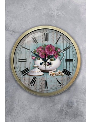 Kasva Concept 40 cm Eskitme Metal Mutfak Duvar Saati