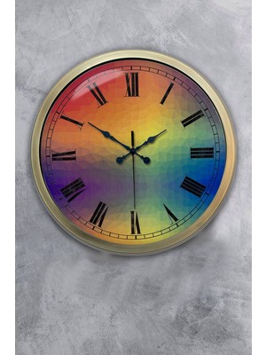 Kasva Concept 40 cm Eskitme Metal Renk Dünyası Duvar Saati