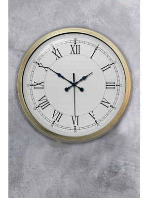 Kasva Concept Hediyelik 40 cm Eskitme Metal Retro Duvar Saati