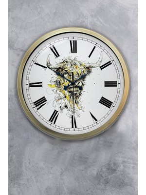 Kasva Concept 40 cm Eskitme Metal Hayvanlar Alemi Duvar Saati