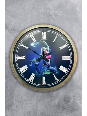 Kasva Concept Hediyelik 40 cm Eskitme Metal Dans Duvar Saati