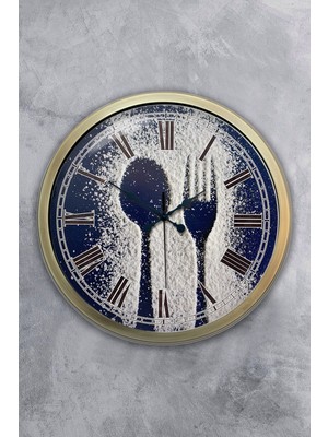 Kasva Concept 40 cm Eskitme Metal Mutfak Duvar Saati