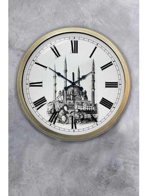 Kasva Concept 40 cm Eskitme Metal Cami Temalı Duvar Saati