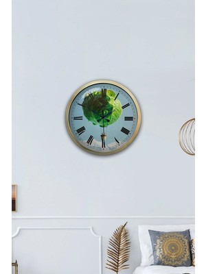 Kasva Concept Hediyelik 40 cm Eskitme Metal Mutfak Duvar Saati