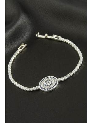 Linarx Nazar Zirkon Taşlı Çocuk Bileklik 16 cm