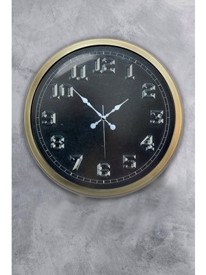 Kasva Concept Hediyelik 40 cm Eskitme Metal Vintage Duvar Saati