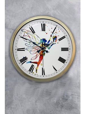 Kasva Concept Hediyelik 40 cm Eskitme Metal Diş Duvar Saati