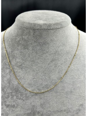 Birtakıı 14K Gold Renk Çelik Kolye