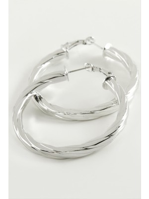 Linarx Burgulu Halka Küpe 5 cm