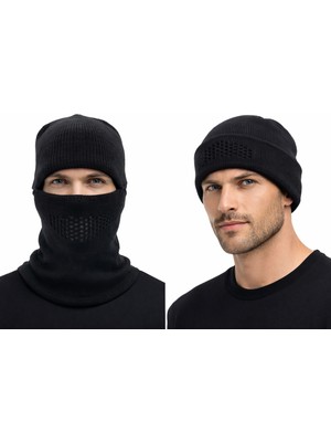 Axe Sportswear Kışlık Şapka Bere Olabilen Tactical Modüler Kar Maskesi