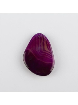 Linarx Özel Kesim Doğaltaş Plaka Akik Kolye Ucu