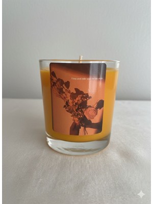 MumKusag Turuncu Bardak Etiketli Mum