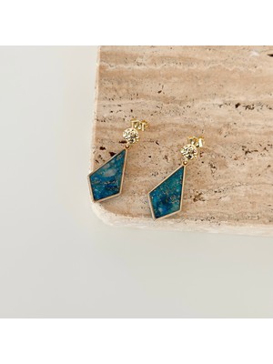 Vesce Atelier Lapis Esintisi Handmade Küpe