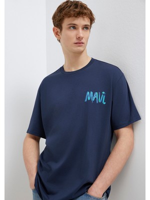 Mavi Mavi Baskılı Lacivert Tişört 0612468-70490