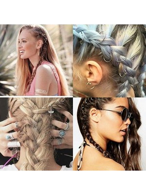 Practika Saç Piercingi - Saç Yüzüğü - Gold