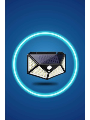 Bahçe Lambası Bahçe Aydınlatma Sensörlü Suya Dayanıklı 100 LED
