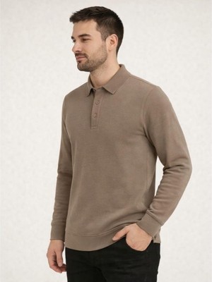 Polo Mirage Polo Yaka ve Düğmeli Tasarıma Sahip Uzun Kollu Kazak