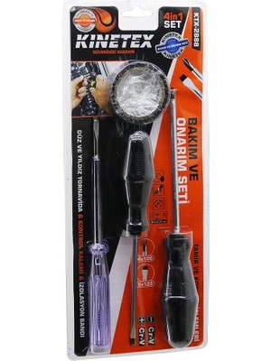 Nexgen 4pcs Tornavida - Çok Amaçlı Set Düz-Yıldız Tornavida - Kontrol Kalem - Elektrik Bant (4887) Rs