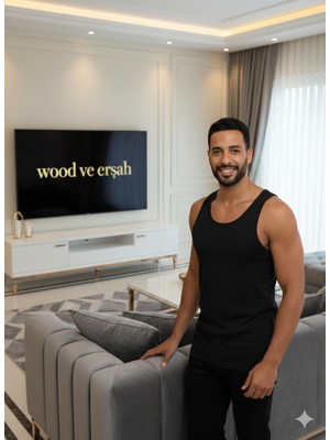 Lüx Wood  3 Adet Erkek Lüx Pamuk Penye Atlet Premium Rahat Lüx Erşah