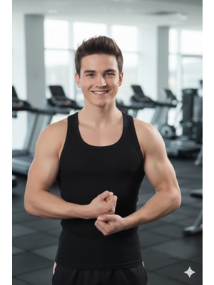 Lüx Wood Lüx Erşah Erkek %100 Pamuk Spor Kesim Ribana Atlet 6'lı Paket - Kod: 302