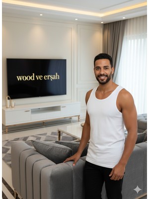 Lüx Wood Erkek Lüx Pamuk Penye Atlet Premium Rahat Lüx Erşah