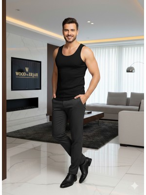 Lüx Wood Lüx Erşah 700 Serisi Erkek Premium Micro Modal Askılı Atlet