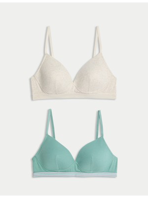 Marks & Spencer 2'li Balensiz Pamuklu Ilk Sütyenim