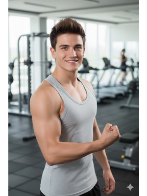 Lüx Wood Lüx Erşah 502 Kodlu Pamuk Likra Sporcu Kesim Atlet 3'lü Paket